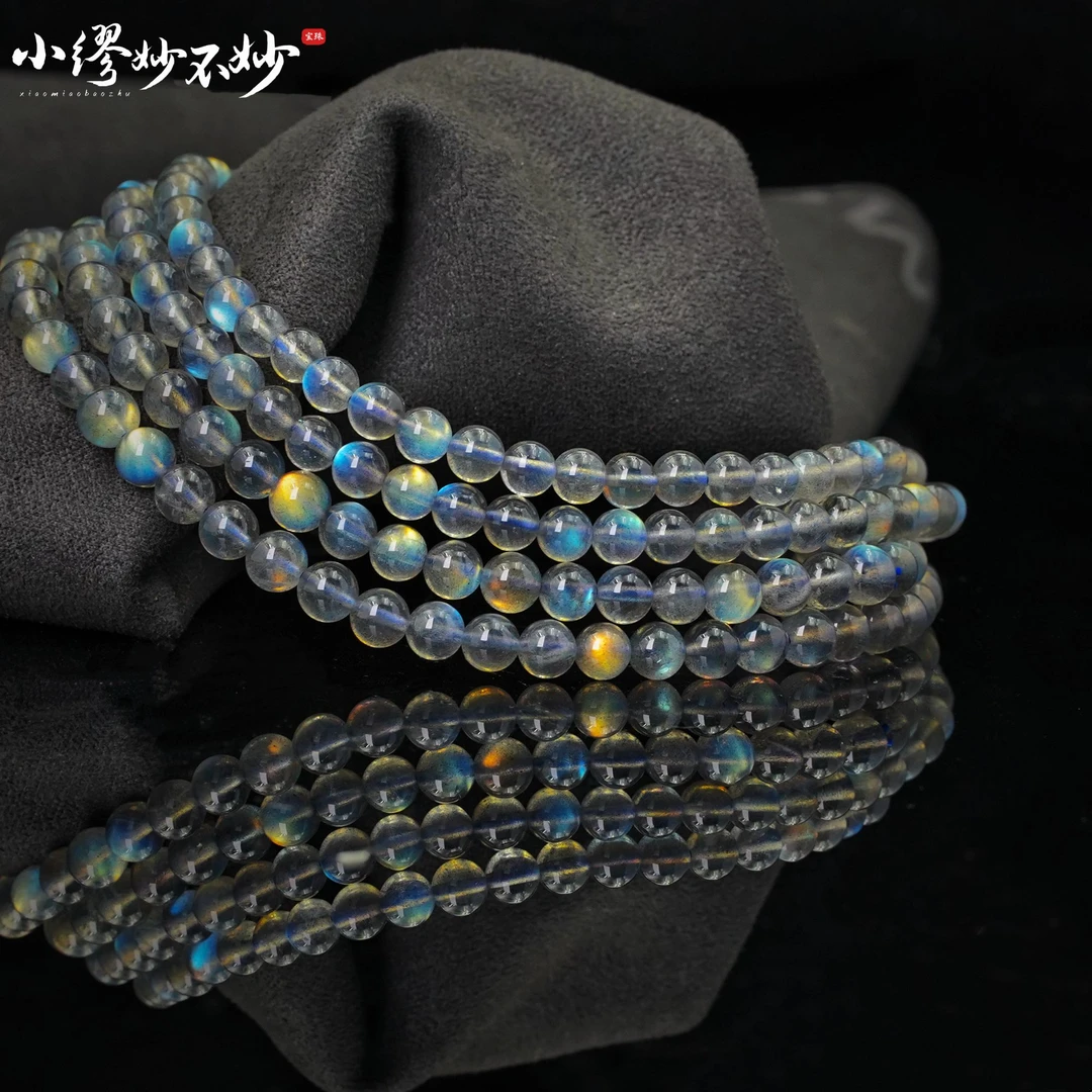 【缪老师严选】SJ2262 颗颗彩光/透体/灰月光多圈手链 多样性发其一