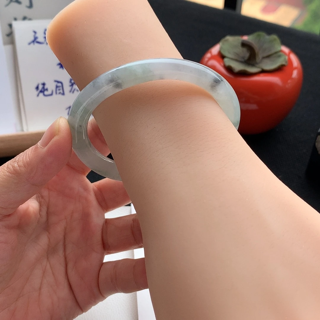 翡翠未镶嵌手镯5号54.6贵妃
