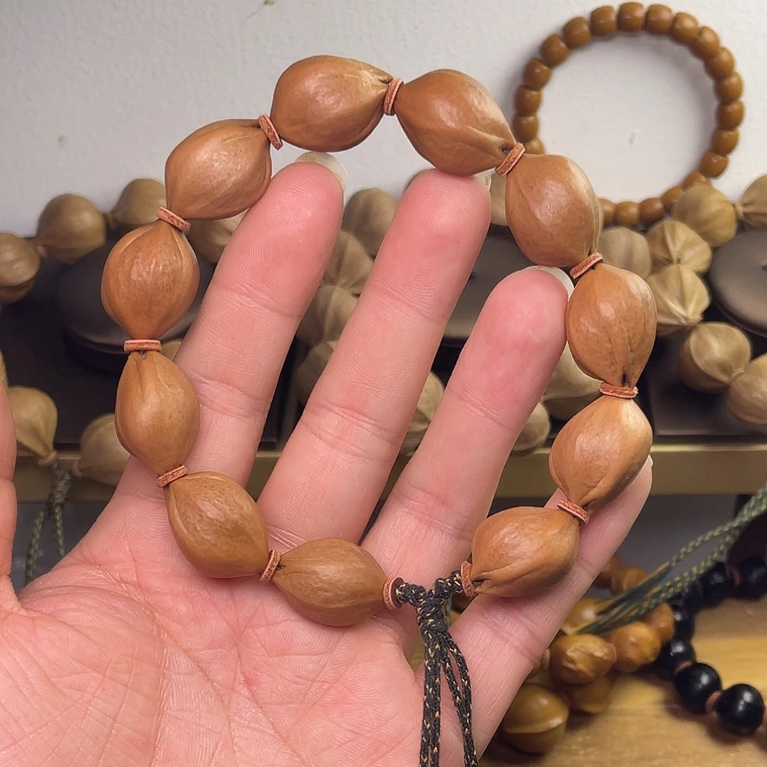 橄榄核手串/手链1624小铁核 微紫皮