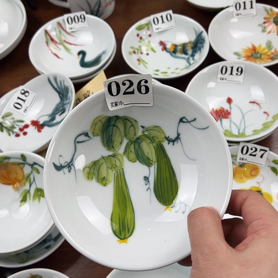 瓷片景德镇陶瓷手工手绘制作