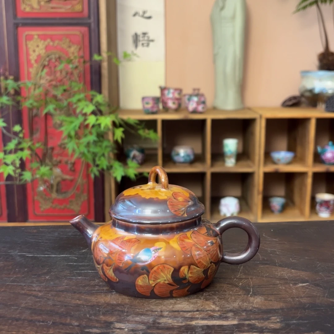 柴烧手工手绘陶瓷