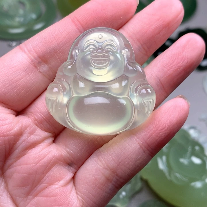 蛇纹石玉未镶嵌颈饰岫玉