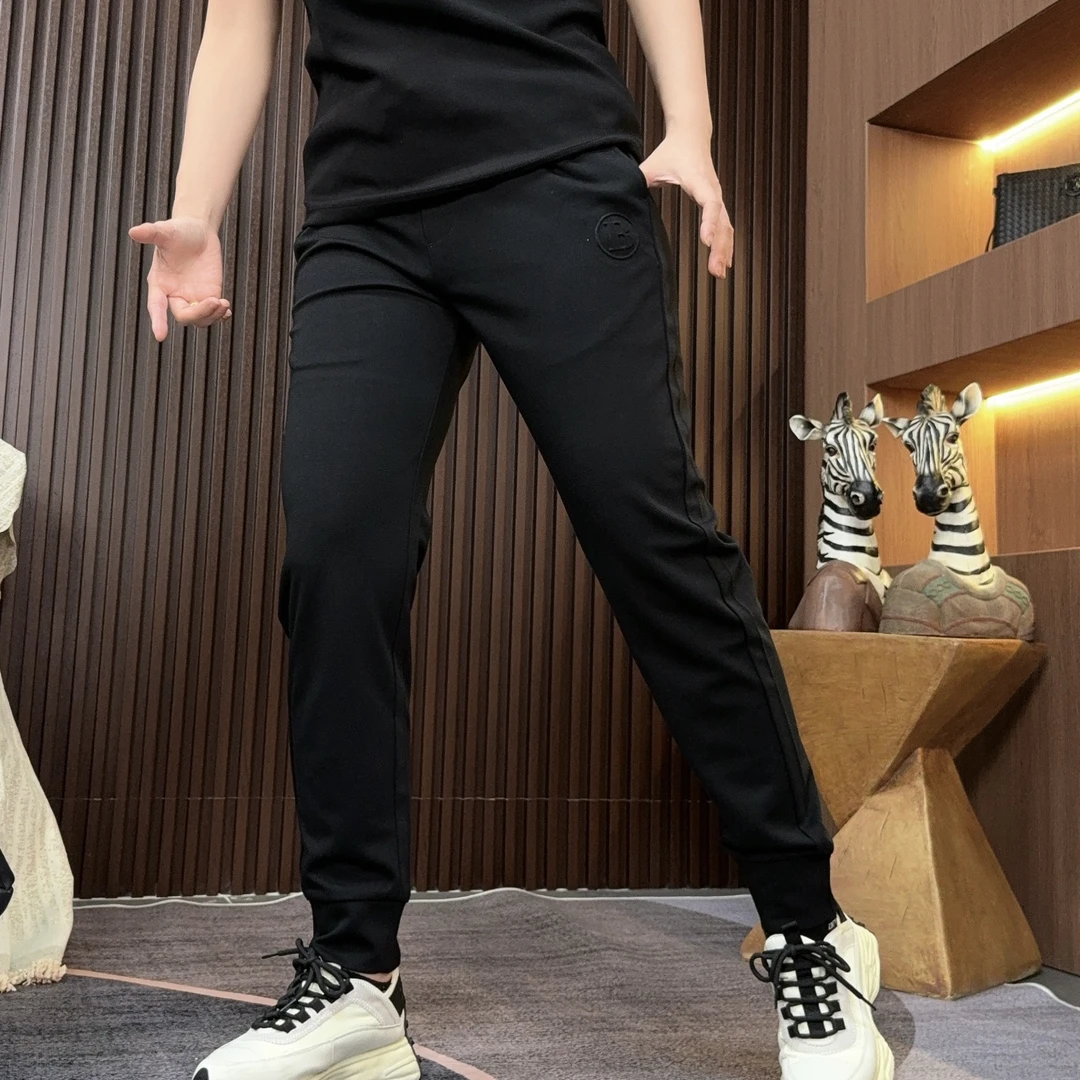 【超时速男装】夏季新品钢压字母简约修身百搭时尚卫裤2901