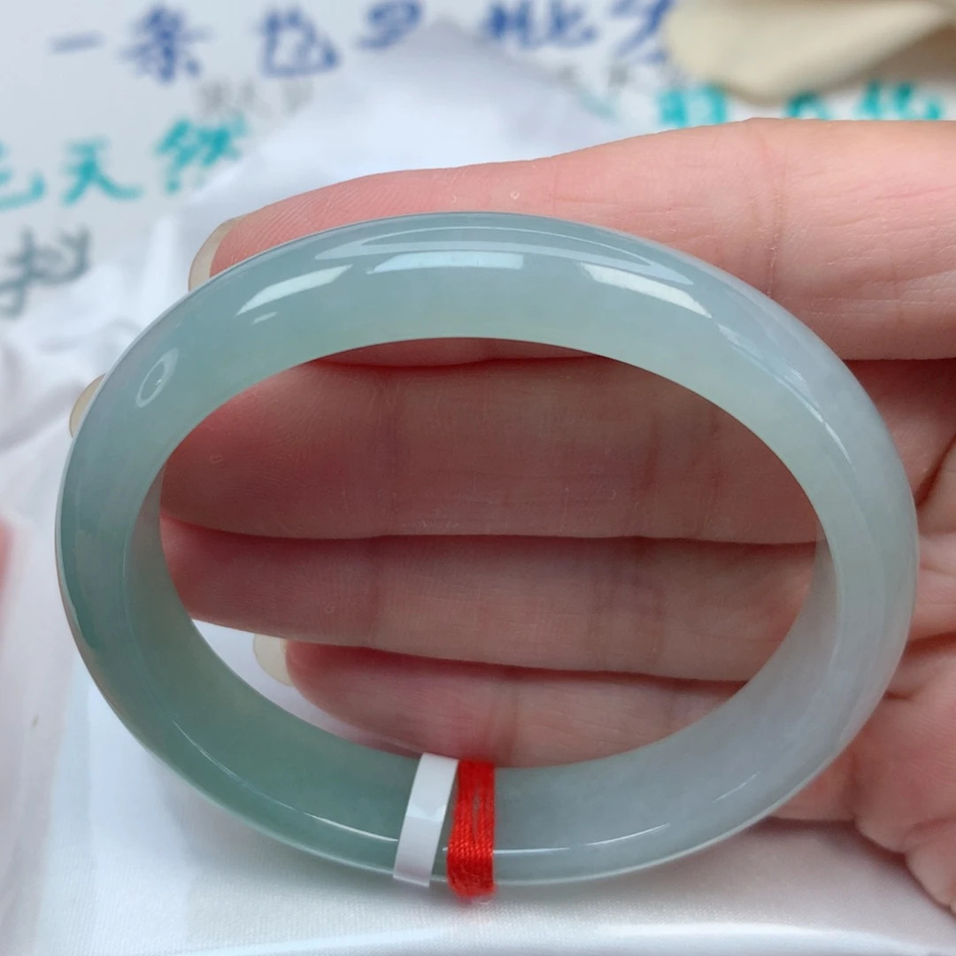 翡翠手镯未镶嵌53贵妃 半山水意境 水润感 新货