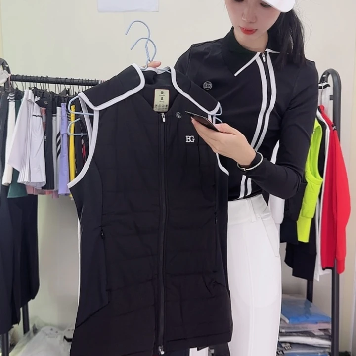 心***怡高尔夫马甲22081黑色S