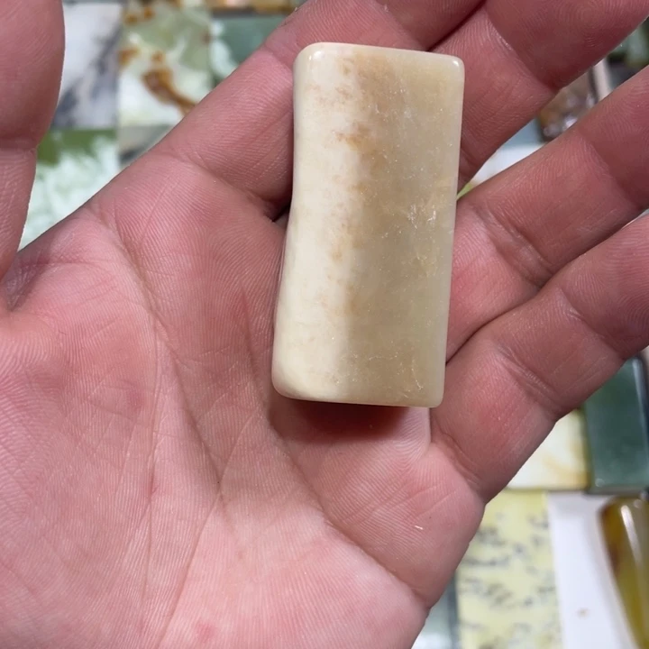 蛇纹石玉未镶嵌天然花玉平安无事牌