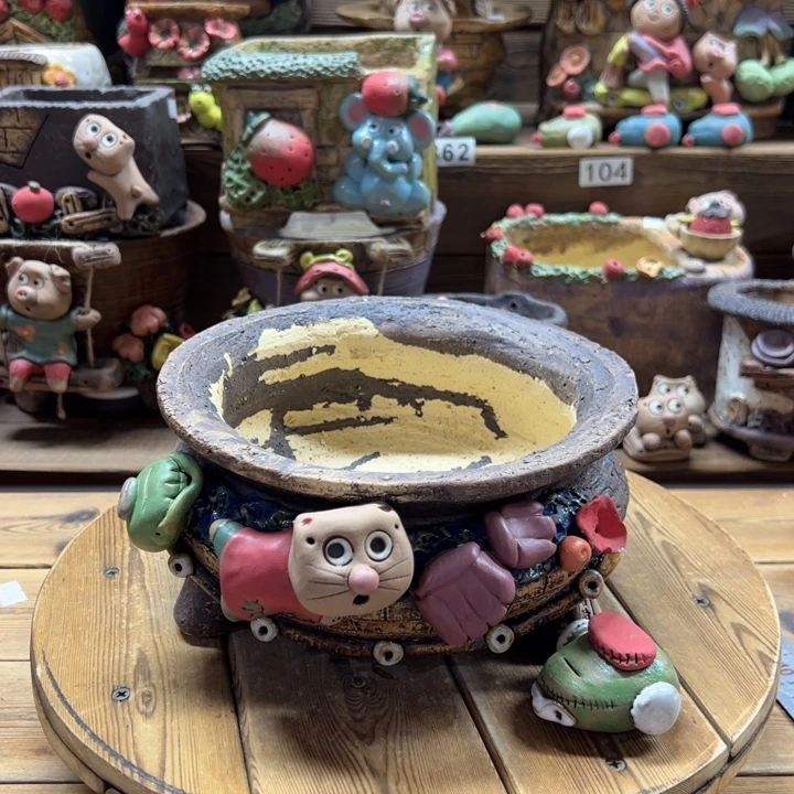 嘻哈多肉花盆百搭