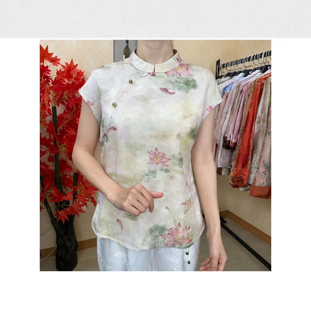 830 新中式国风中式小衫时尚显瘦休闲上衣