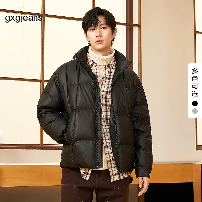 gxg.jeans男装拉链短款字母男士立领短款防风情侣轻薄多色