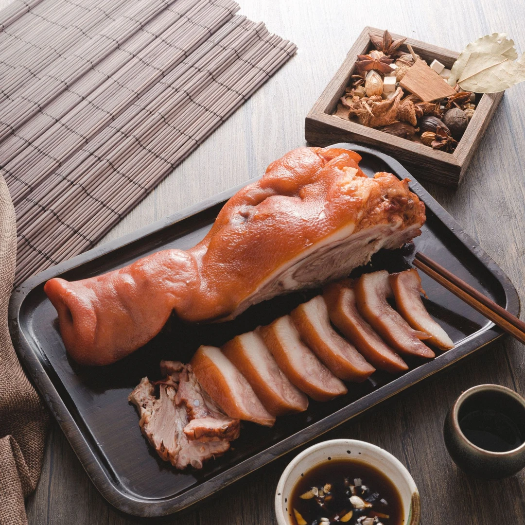 定制链接现场改价猪头肉现场称重4美食