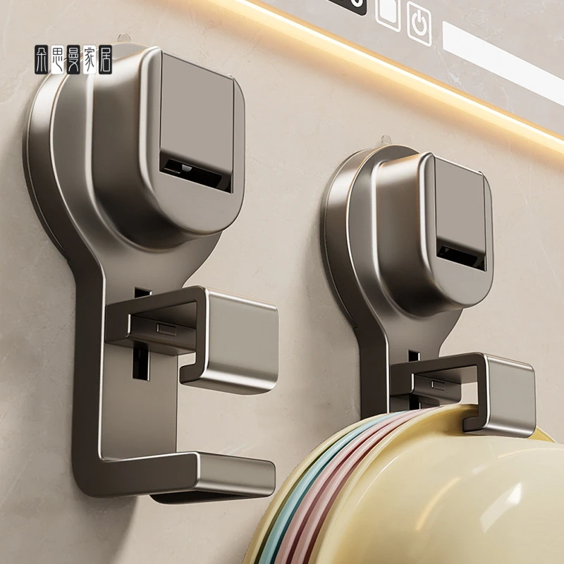 朵思曼卫生间脸盆架子免打孔式挂钩强力无痕壁挂收纳吸盘置物架浴