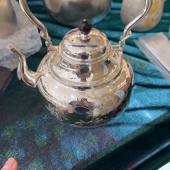 足银足银999银壶工艺品摆件