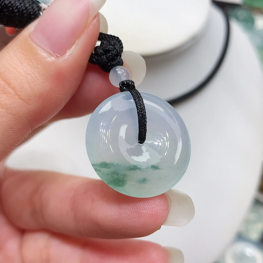 翡翠未镶嵌胸饰翡翠24，22.1/4.8