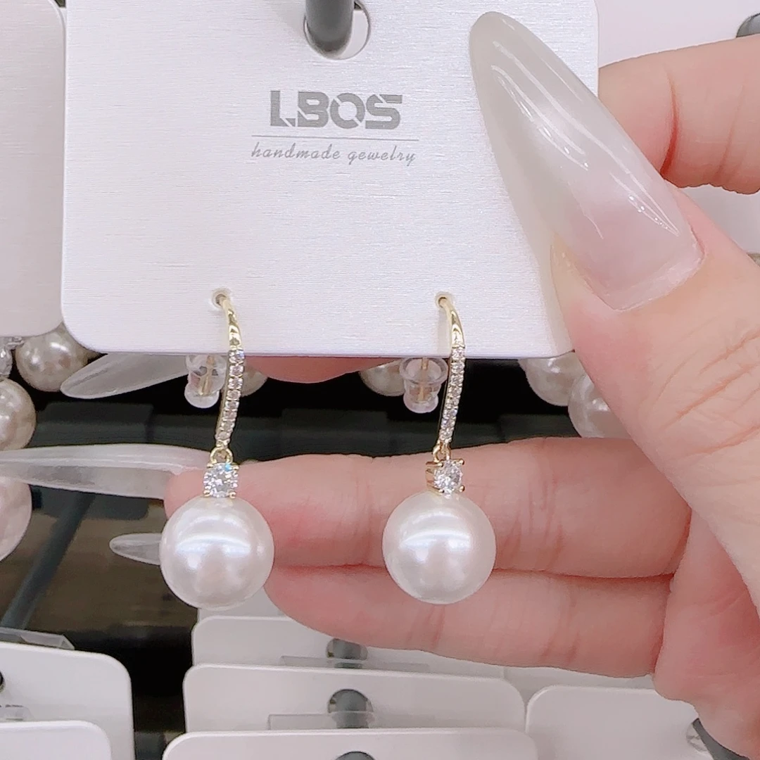 锆石铜合金925银耳环