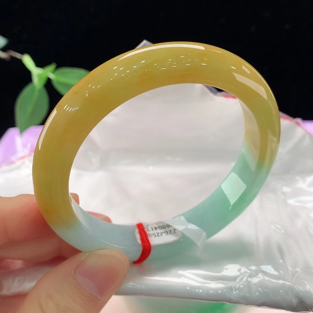 翡翠未镶嵌手镯0413