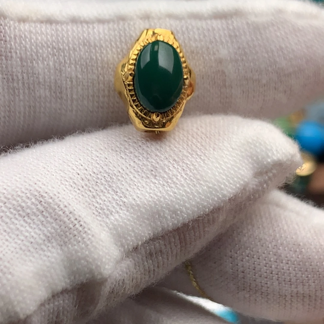 绿松石18K金镶嵌绿松石