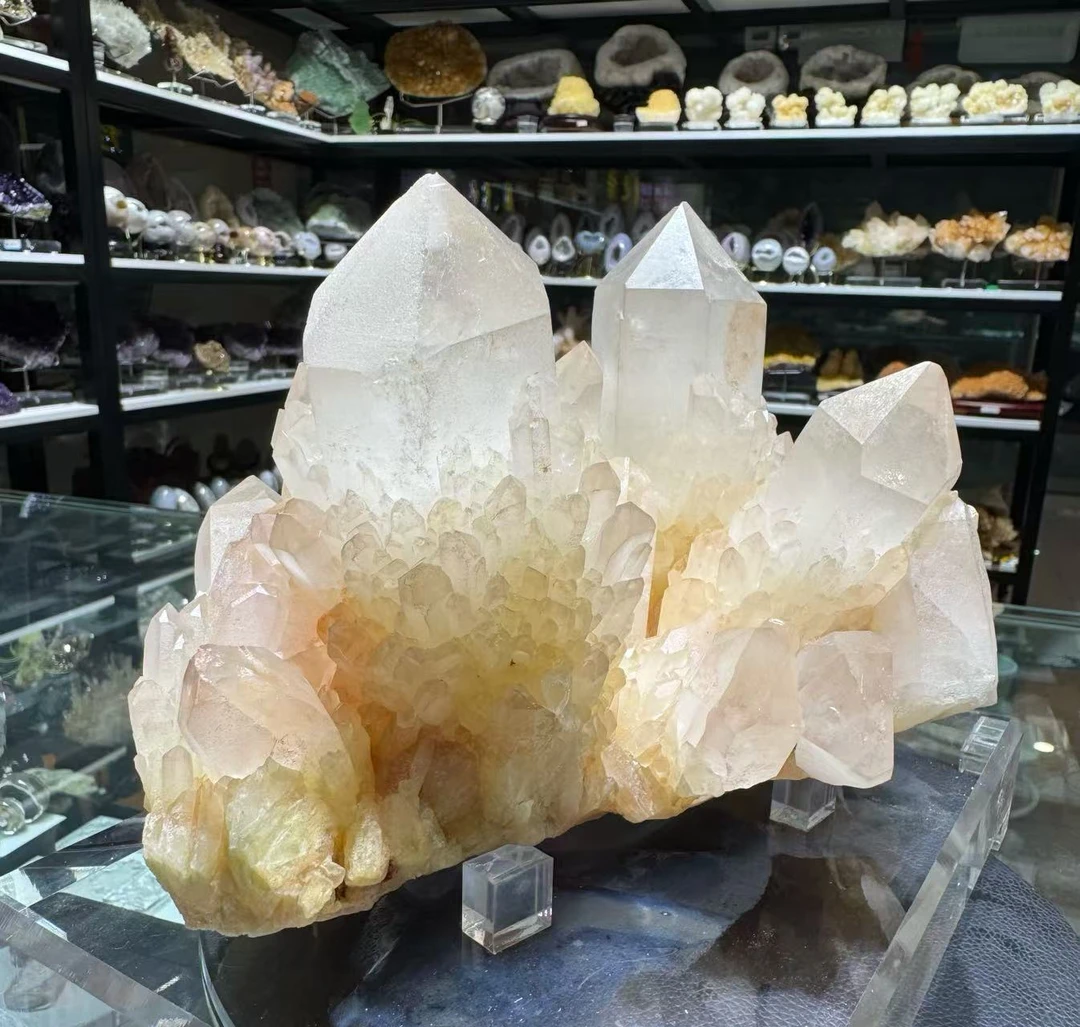 原矿菠萝晶摆件造型漂亮