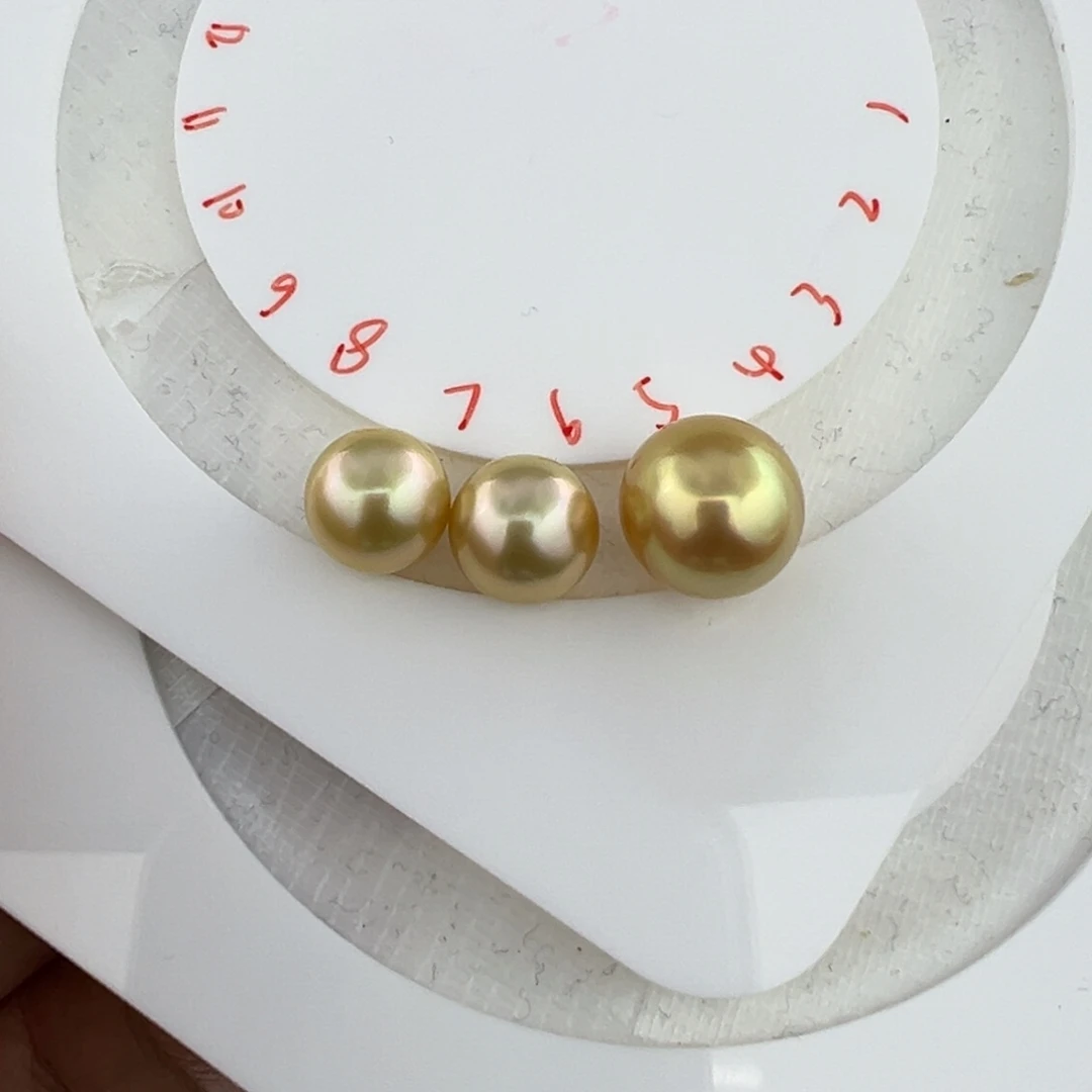 落***落海水珍珠裸珠南洋金珠