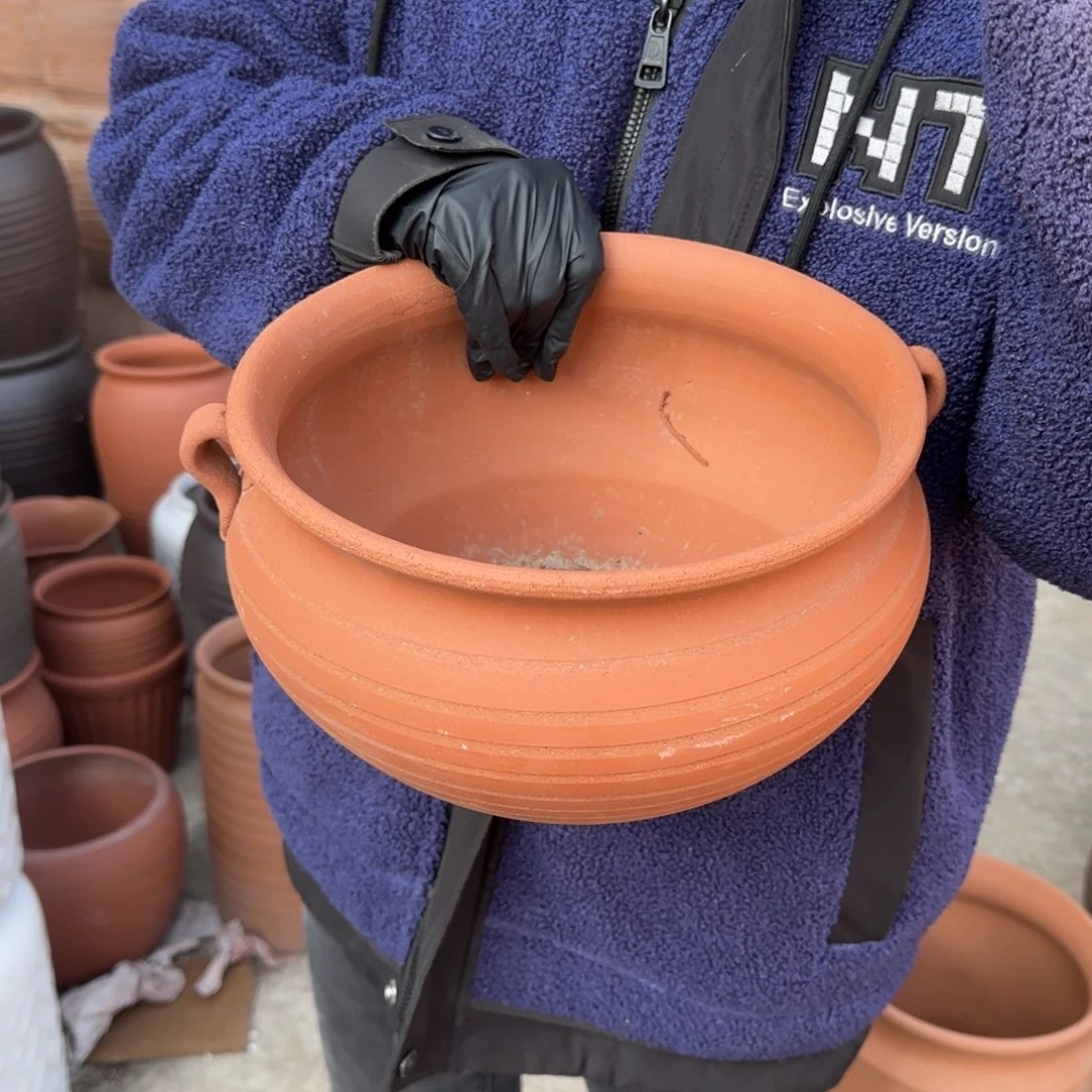 紫砂花盆口26高17宜兴紫砂