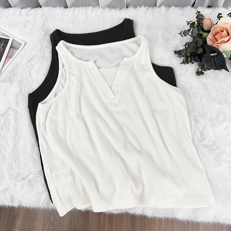 魔法学院 / 基础设计款小背心13554花契200斤胖mm春季休闲时尚