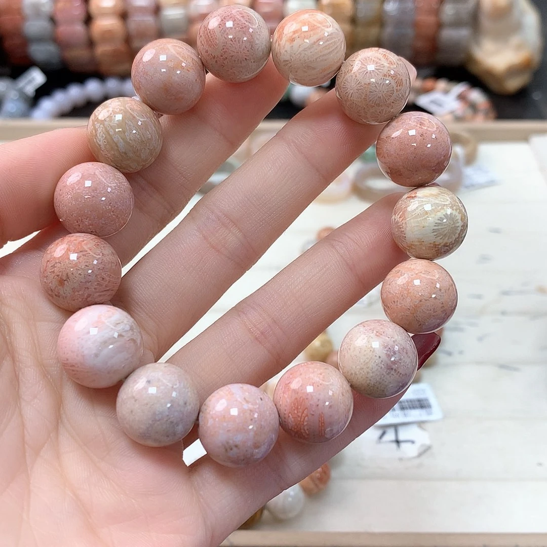 硅化珊瑚（珊瑚玉）手链未镶嵌摩****?870