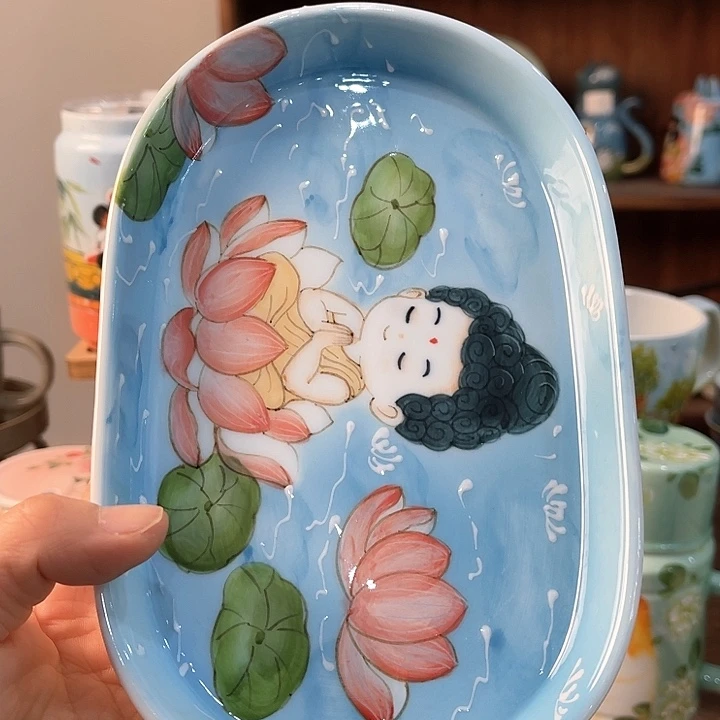 陶景德镇釉下手绘陶瓷