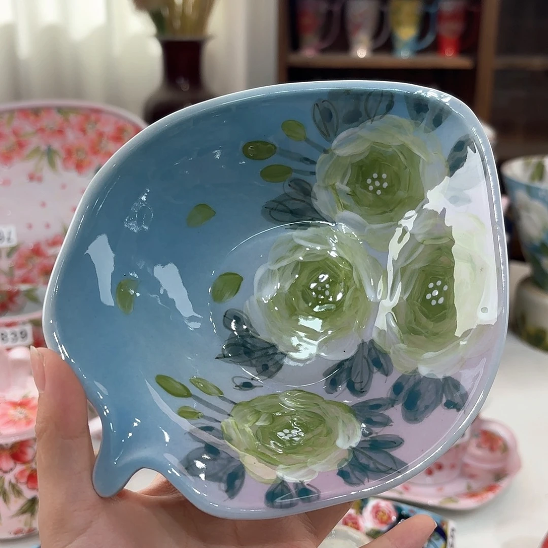 景德镇手绘高温釉下彩陶瓷茶具