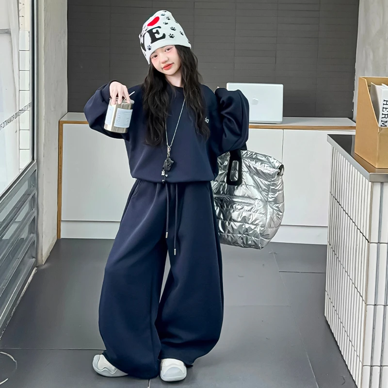 女童超好看韩系秋装秋装搭配一整套儿童卫衣套装童装女装大童洋气