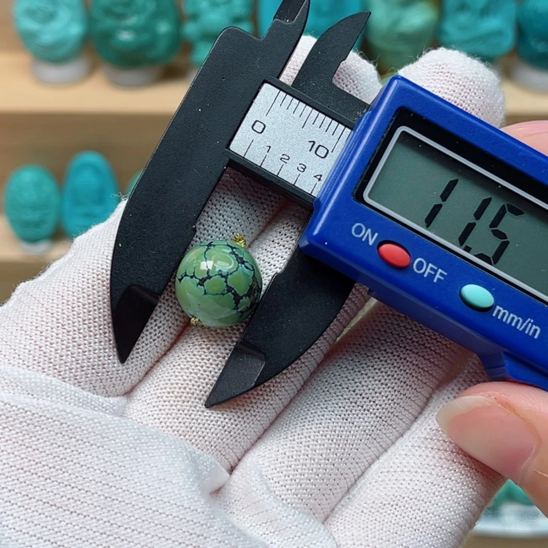 绿松石未镶嵌圆珠