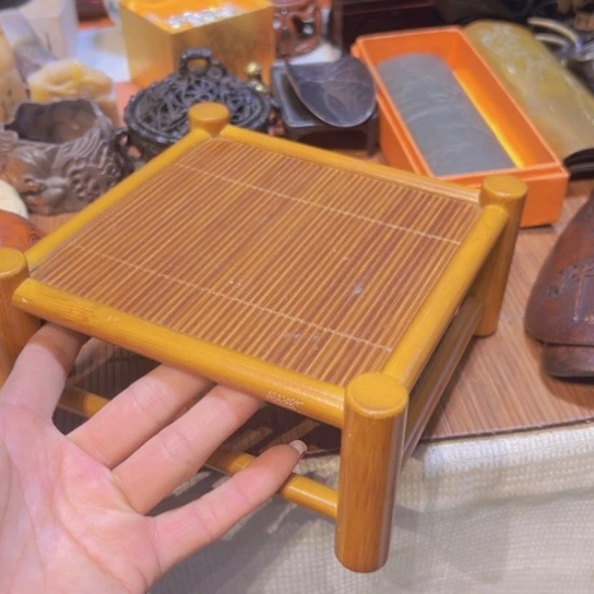 竹中古工艺品摆件