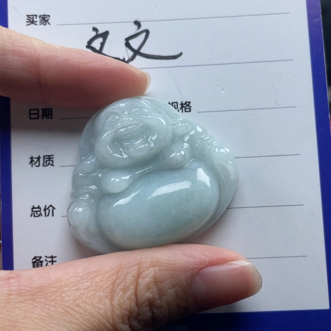 秀***秀翡翠未镶嵌颈饰佛公