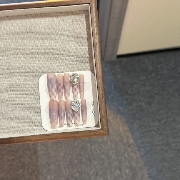 【紫格】猫眼追光/穿戴甲气质手工复古