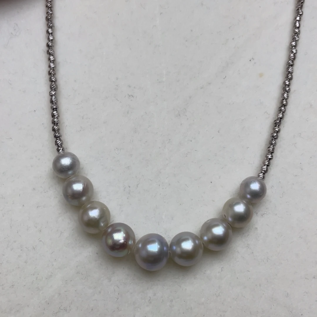 颈饰海水珍珠银S925镶嵌