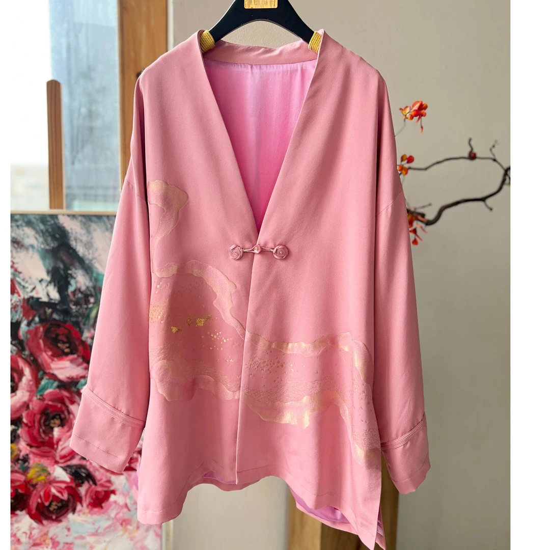 【以晴.高定】宠粉.高端女装正绢纯真丝百搭气质款时尚上衣外套