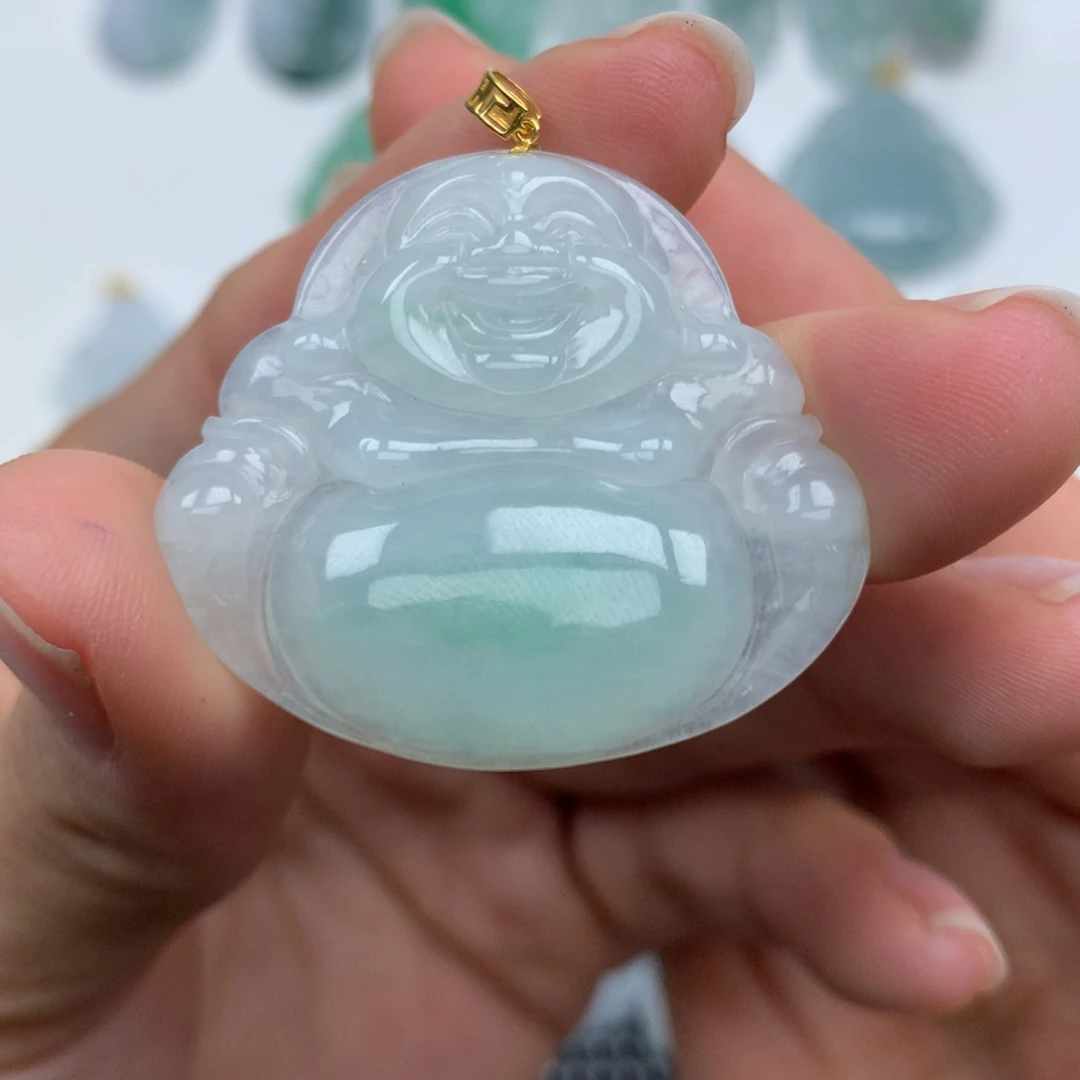 翡翠未镶嵌颈饰天然
