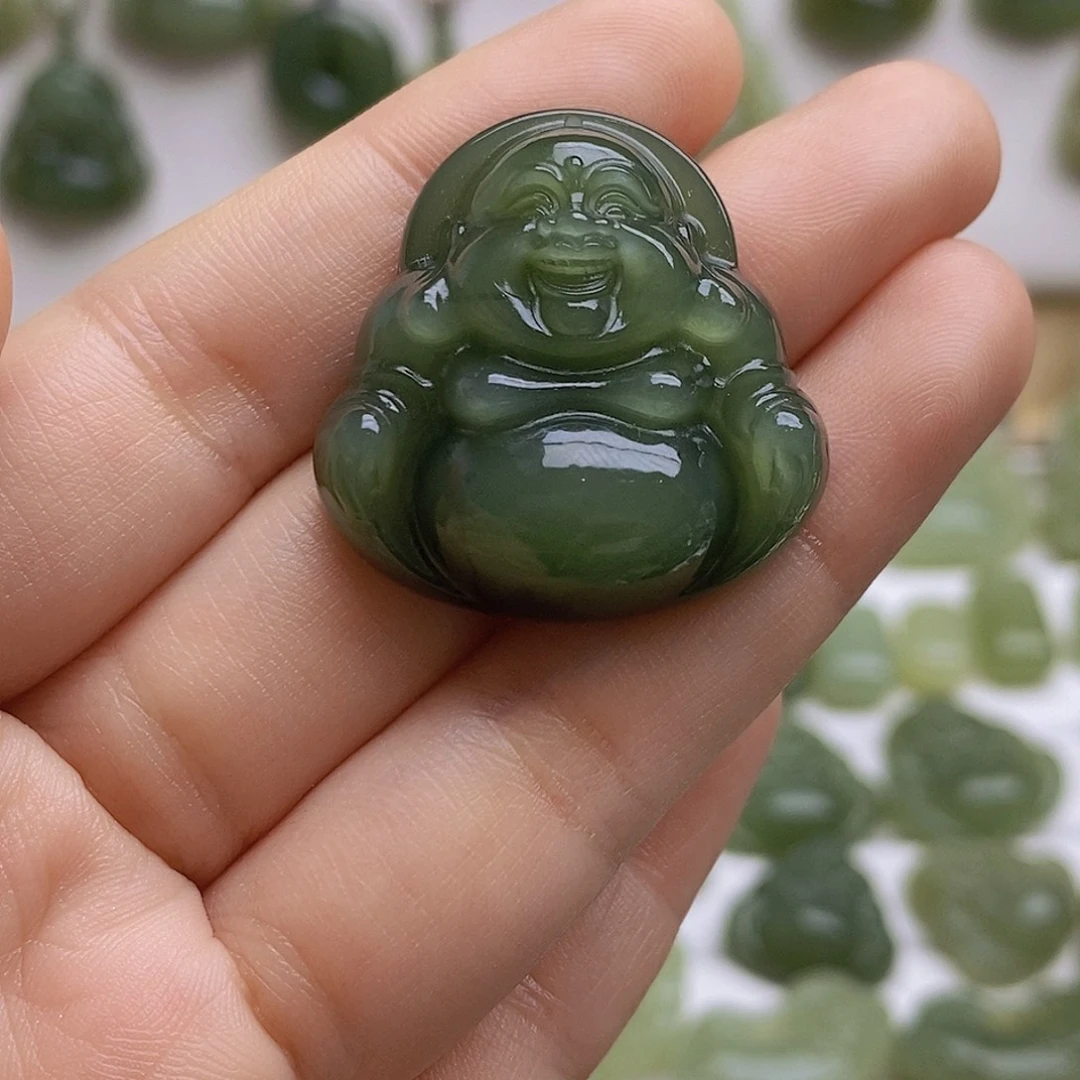 和田玉颈饰未镶嵌陕*娃