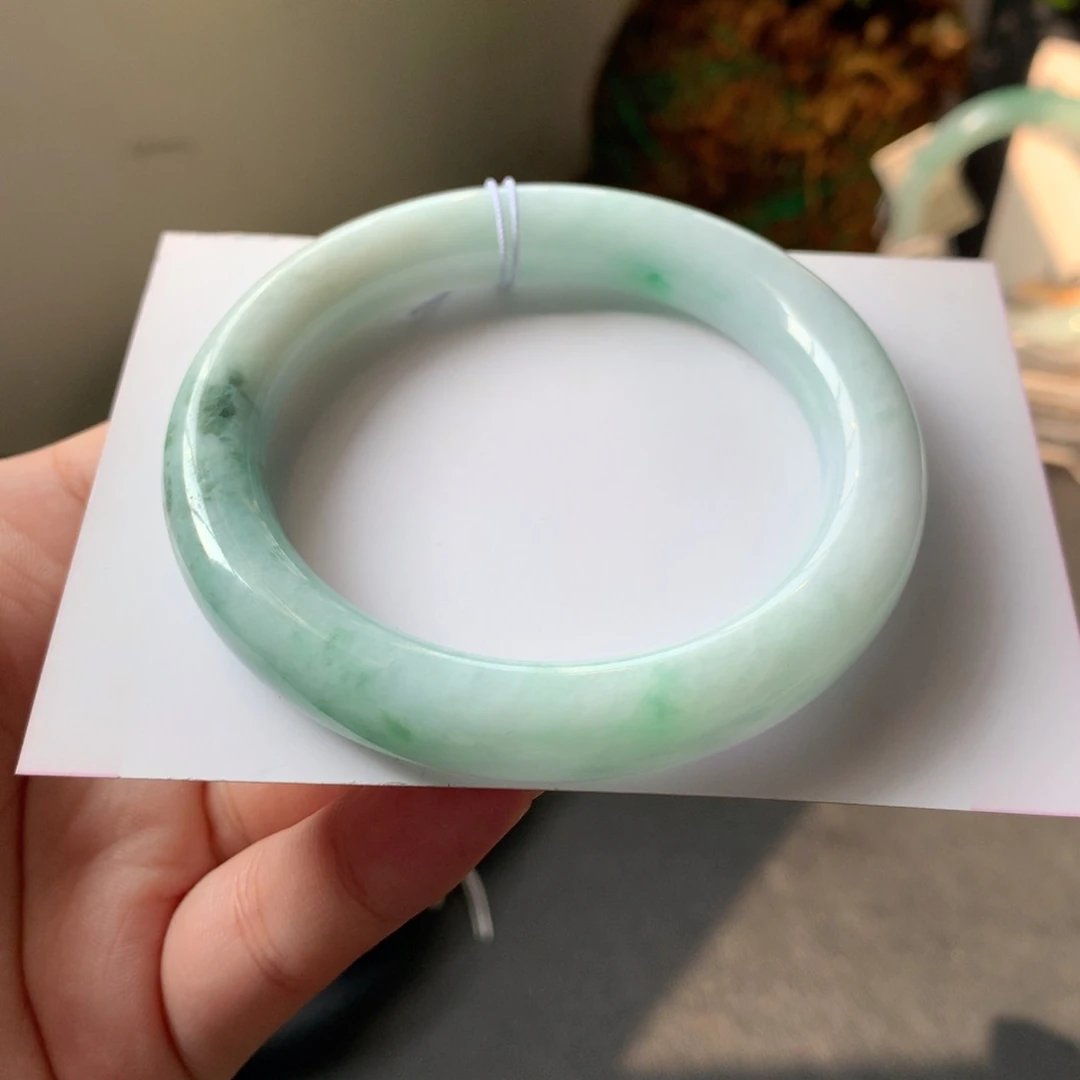 翡翠未镶嵌手镯33号53.2-9.9-9.8