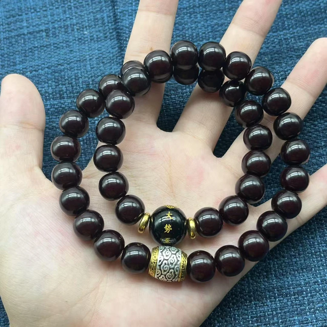 【十二生肖】菩提双圈老型卡10溏心老料文玩手串菩提根无礼盒 A001