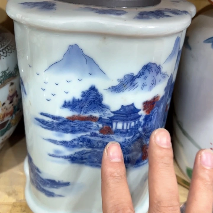 瑕疵福利品陶瓷茶叶罐介意勿拍