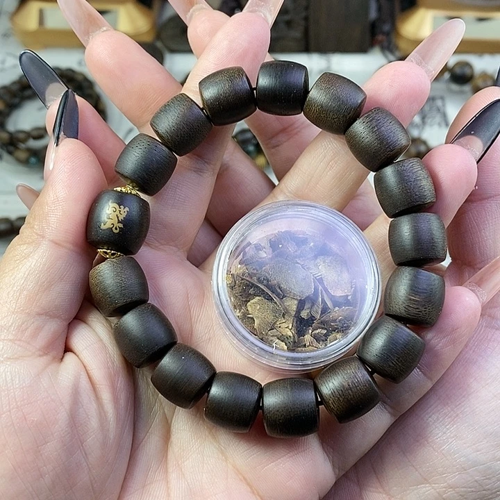 沉香沉香碎屑越南芽庄白棋楠1.2桶珠