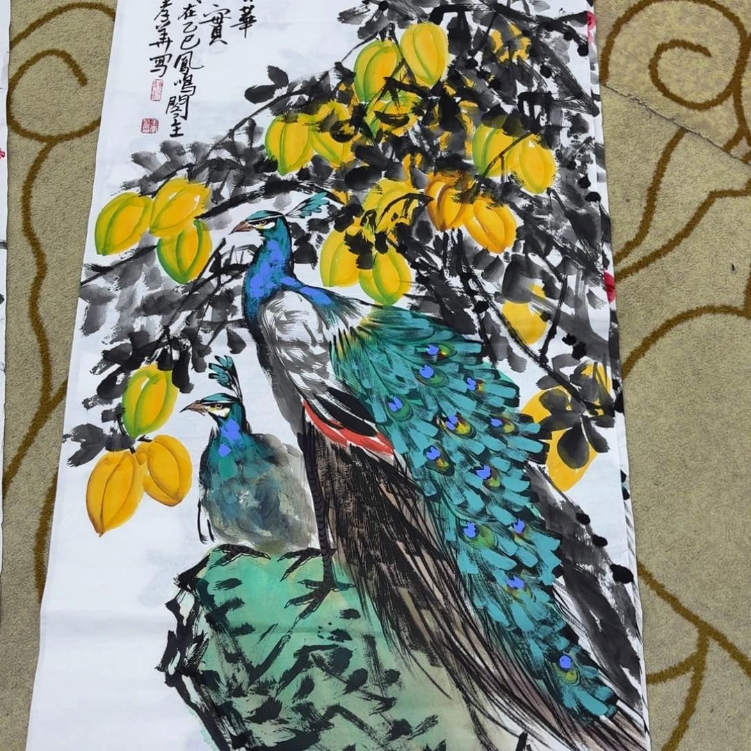 国画王孝华四尺李欣主播