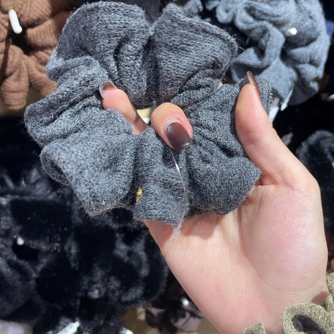 硅胶非金属灰色金发圈