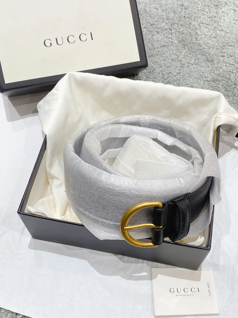未使用 GUCCI/古驰 双G皮带尺寸：80cm
