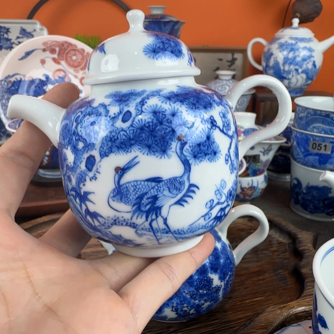 瓷片景德镇手绘青花茶器027