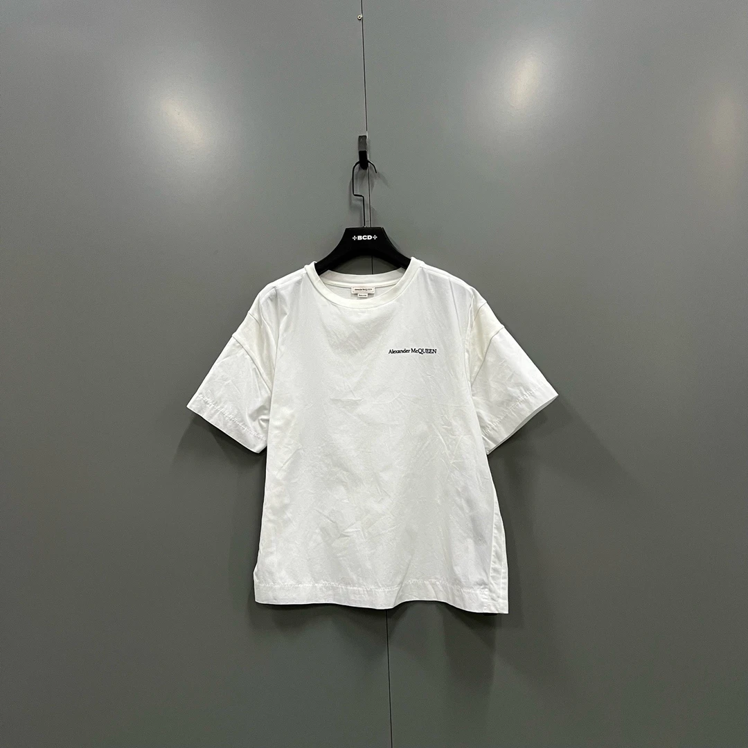 99新 maje (ll) 麦昆 白色印花logo短袖 44码/607131