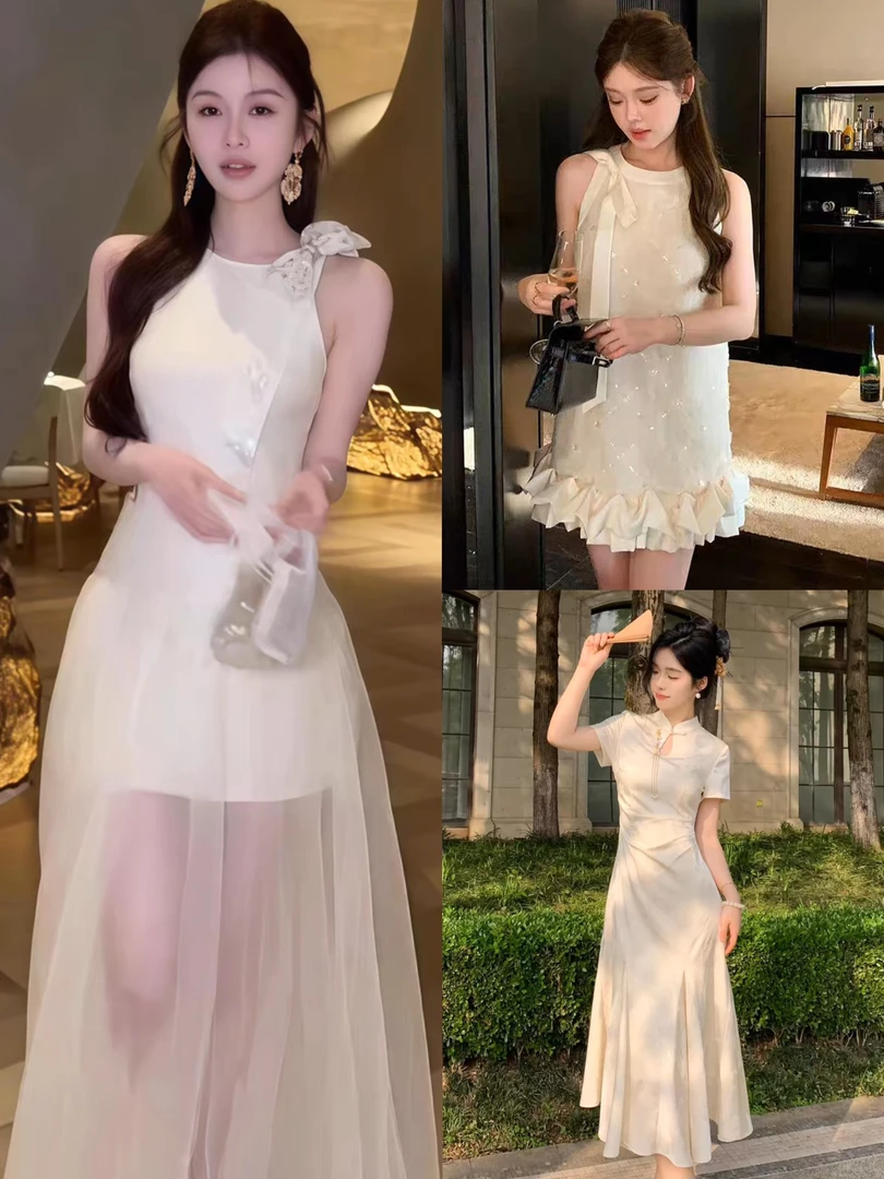 A701-800 轻奢夏季高级感连衣裙定制