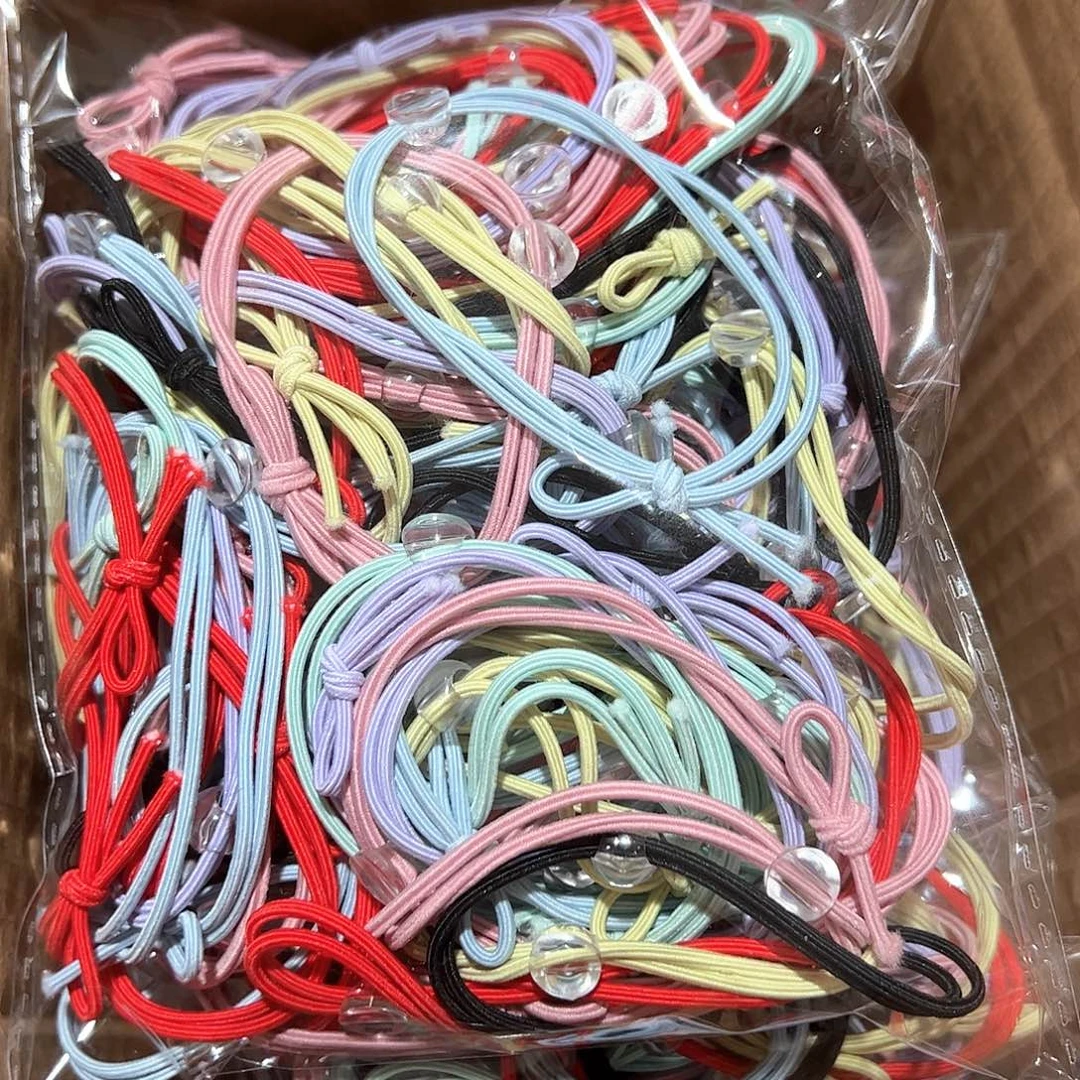 双圈手工打结发绳100根