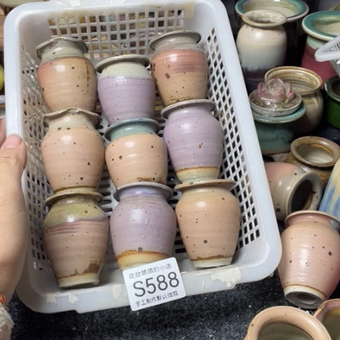 紫砂花盆微瑕588口径3.5左右