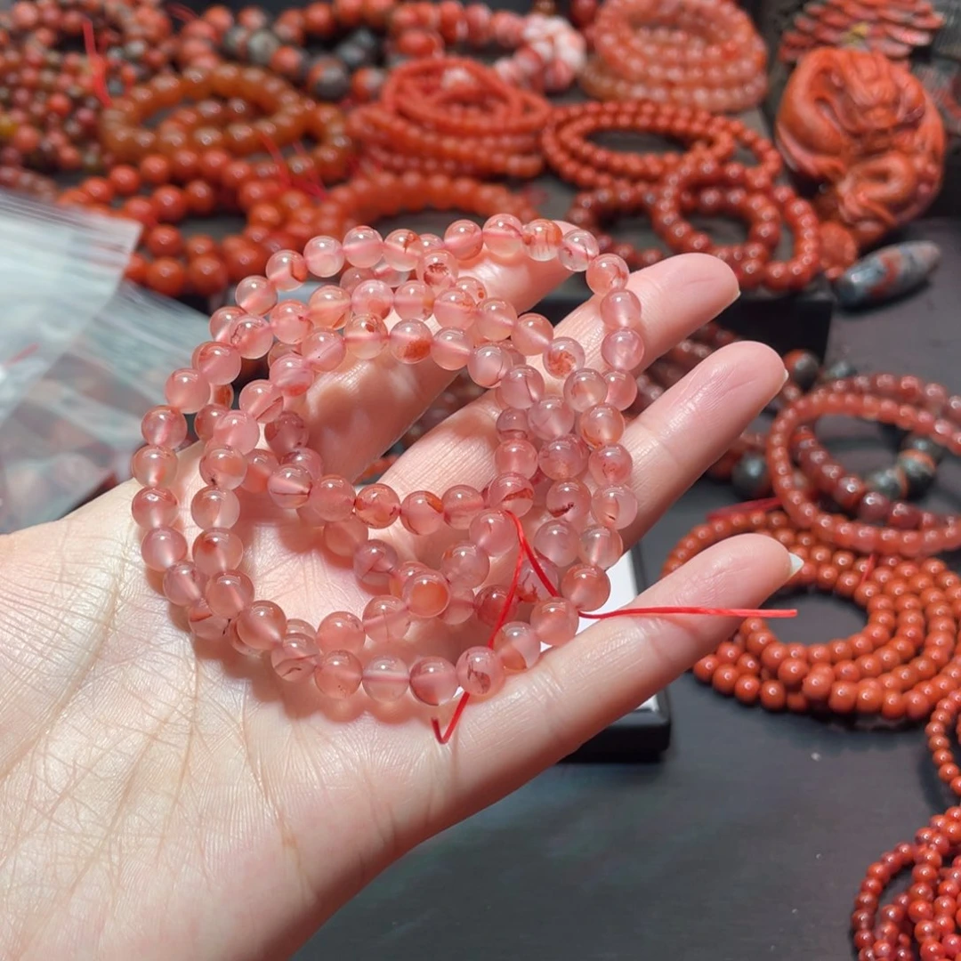 南红玛瑙手链未镶嵌?****