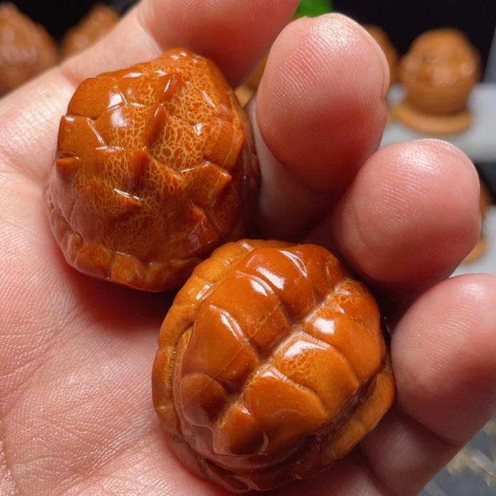 橄榄核手串/手链龙脊富甲手球一对3.1左右